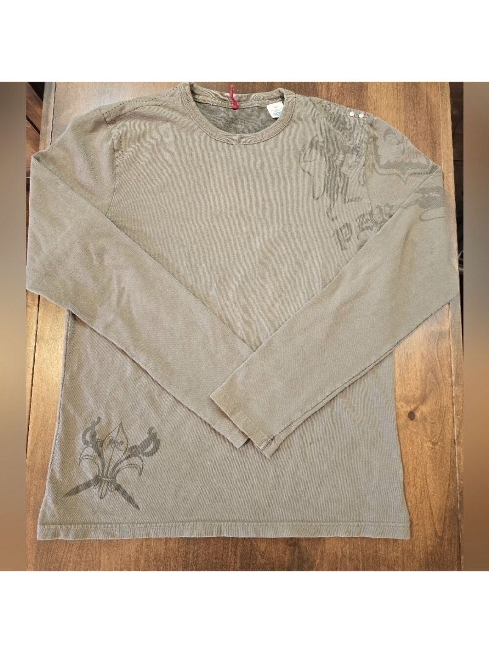 Parasuco Gray Long Sleeve Tee